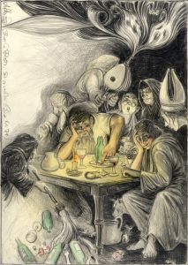 Beeile Dich, Sie erwachen (n. Goyas Capricho No. 78)