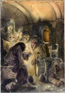 Nadie nos ha visto - Niemand hat uns gesehen (n. Goyas Capricho No. 79)