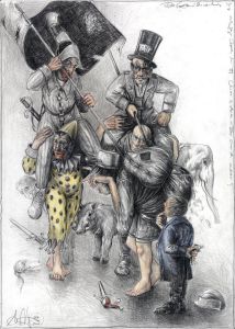Die Komödianten - n. Goyas Capricho No. 77 / Unos á otros - Die einen den anderen