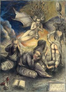 Von Lärm und Gestank - "Die Ohrenbläser", frei n. Goyas Caprichos No. 48