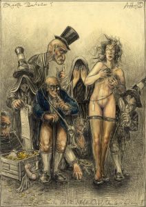 Die große Brautschau (frei n. Goyas Capricho No. 14 - Welches Opfer)