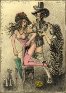 Gleich und gleich gesellt sich gern (frei n. Goyas Capricho No. 5)