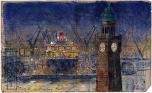 Queen Mary 2 im Hamburger Hafen