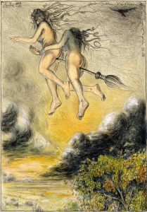 Die schöne Meisterin (frei n. Goyas Capricho No. 68)