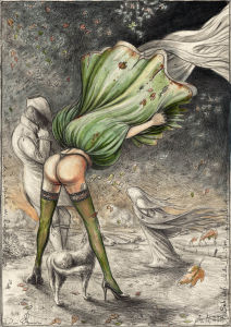 Der Sturm (frei n. Goyas Caprichos No. 36)