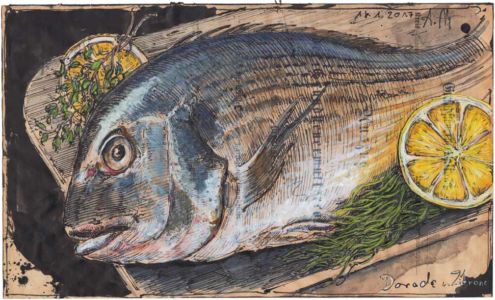 Dorade und Zitrone