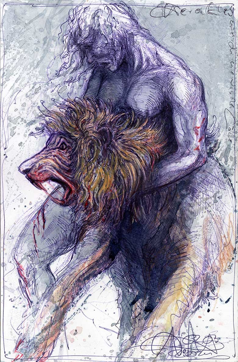 Herakles und der nemeische Löwe