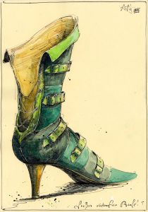 Großer rückenfreier Stiefel