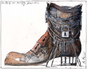 Stiefel eines übereifrigen Kerkermeisters