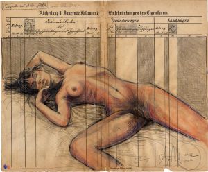 Liegender weiblicher Akt