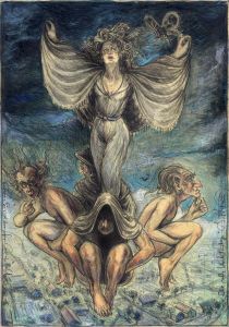 Die große Wankelmütige - frei n. Goyas Capricho "Sie sind davon geflogen" - No. 61 