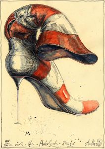 Ein sich-den-Halsbrech-Stiefel