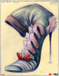 Großer Rüschenstiefel