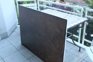 Die grundierte Leinwand