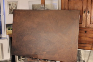 Die grundierte Leinwand