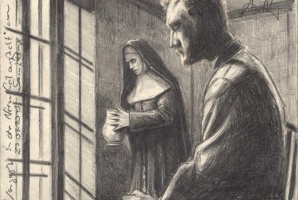 Van Gogh in the mental Hospital of Saint Rémy