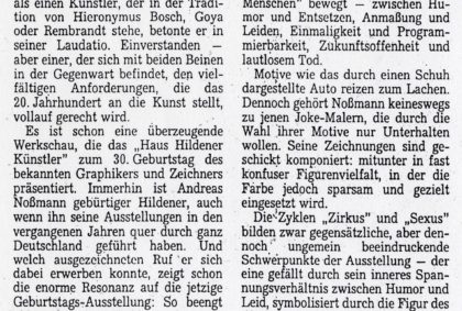 Andreas Noßmann im Haus Hildener Künstler