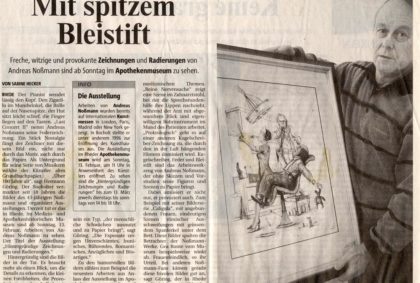 Mit spitzem Bleistift