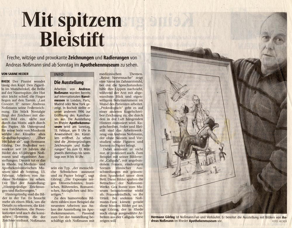 Mit spitzem Bleistift