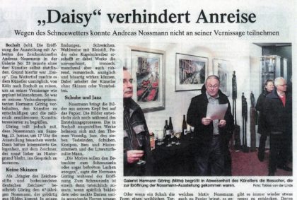 Daisy verhindert Anreise