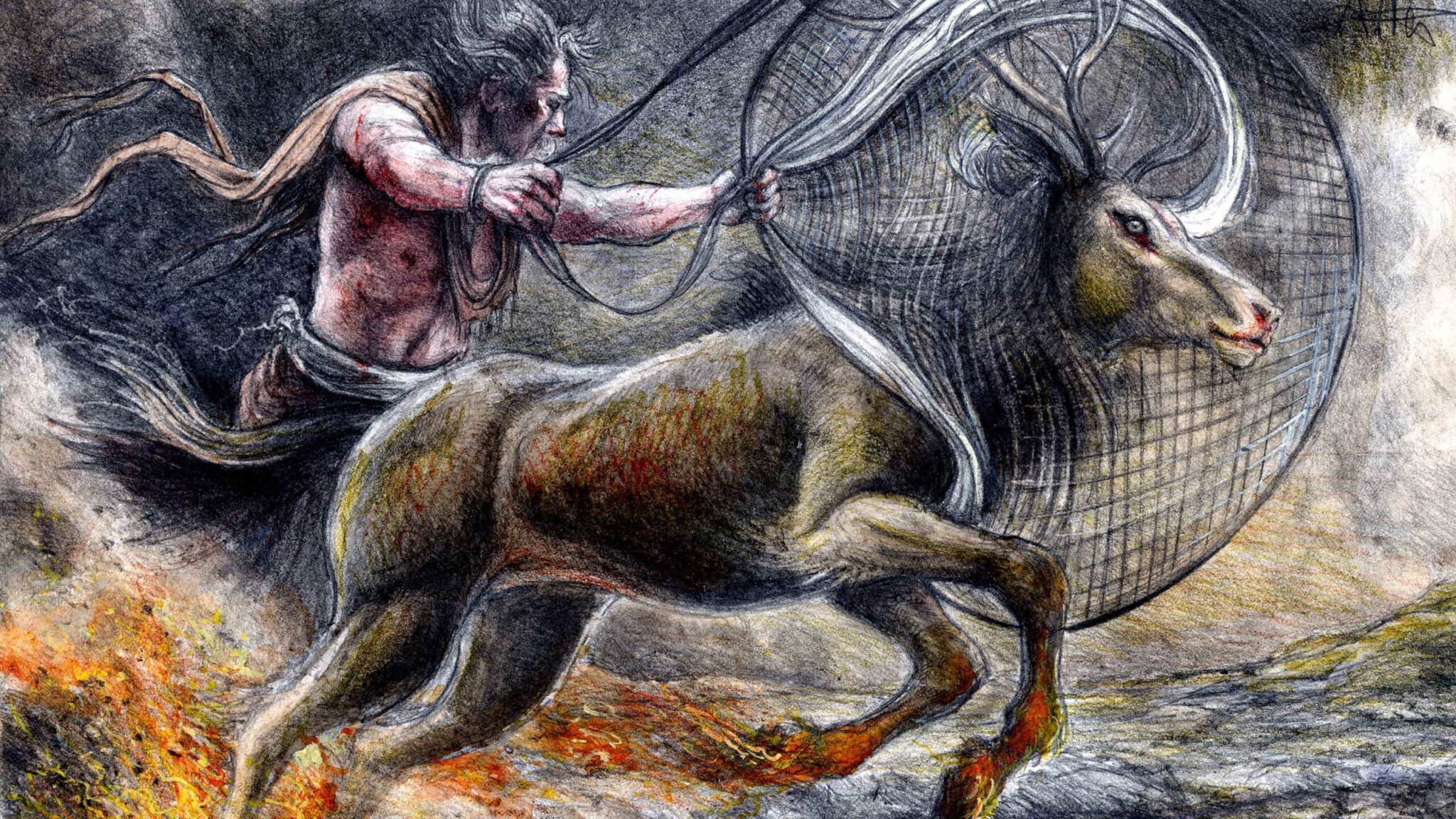 Herakles auf der Jagd nach der kerynitischen Hirschkuh