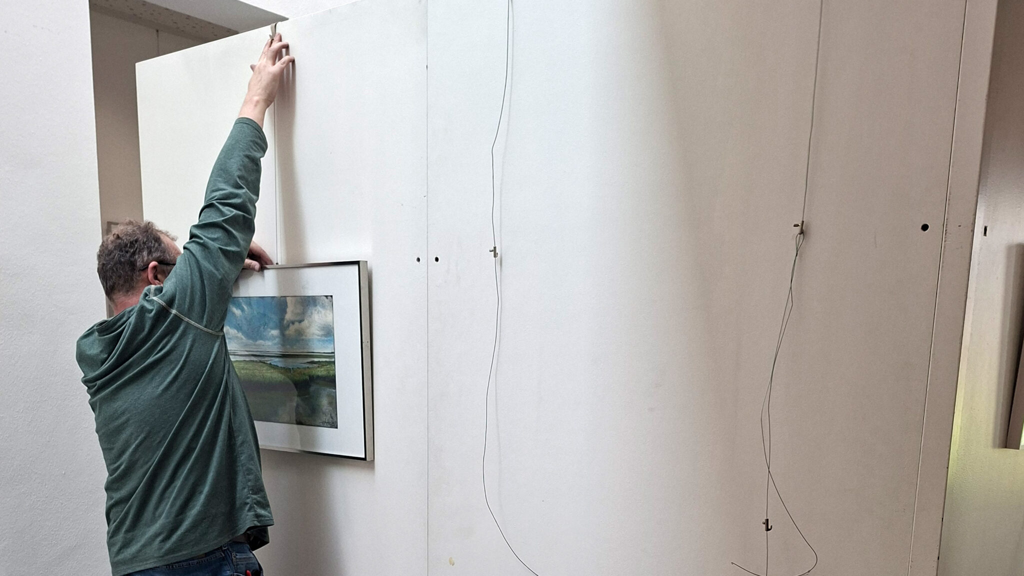 Aufbau in der Kreishaus Galerie Bergheim